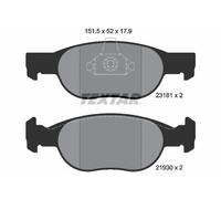 FRONT BRAKE PAD SET DISC BRAKE FITS: FITS FOR FIAT PUNTO 1.7 TD/1.7 TD /1.2 1