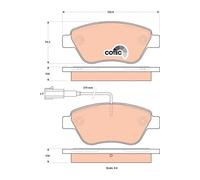 FRONT BRAKE PAD SET DISC BRAKE FITS: FITS FOR FIAT PUNTO EVO 1.2/1.4 /1.3 D M