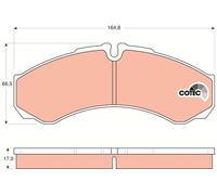 FRONT BRAKE PAD SET DISC BRAKE FITS: FITS FOR IVECO DAILY II VAN 30-8 V 14914