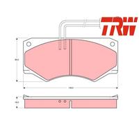 FRONT BRAKE PAD SET DISC BRAKE FITS: FITS FOR IVECO DAILY II VAN 40-10 V/2.5
