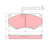FRONT BRAKE PAD SET DISC BRAKE FITS: FITS FOR IVECO DAILY II VAN 40-10 V/2.5