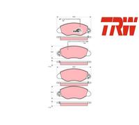 FRONT BRAKE PAD SET DISC BRAKE FITS: FITS FOR NISSAN CABSTAR E 3.0 110.35 /75