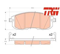 FRONT BRAKE PAD SET DISC BRAKE FITS: FITS FOR NISSAN CUBE 1.5 DCI/1.6 16V.FIT