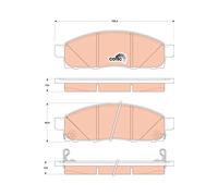 FRONT BRAKE PAD SET DISC BRAKE FITS: FITS FOR NISSAN EVALIA BUS 1.5 DCI 90 /1