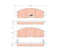 FRONT BRAKE PAD SET DISC BRAKE FITS: FITS FOR NISSAN EVALIA BUS 1.5 DCI 90 /1