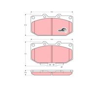 FRONT BRAKE PAD SET DISC BRAKE FITS: FITS FOR NISSAN FAIRLADY Z 3.0 TWIN TURB