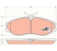 FRONT BRAKE PAD SET DISC BRAKE FITS: FITS FOR NISSAN LARGO 2.3 D/2.0/1.6/2.0