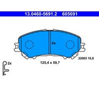 FRONT BRAKE PAD SET DISC BRAKE FITS: FITS FOR NISSAN ROGUE III 1.6 DCI /1.6 D