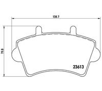 FRONT BRAKE PAD SET DISC BRAKE FITS: FITS FOR RENAULT MASTER II VAN 2.5 D/2.8
