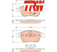 FRONT BRAKE PAD SET DISC BRAKE FITS: FITS FOR RENAULT MEGANE III HATCHBACK 2.
