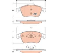 FRONT BRAKE PAD SET DISC BRAKE FITS: FITS FOR RENAULT MEGANE III HATCHBACK 2.