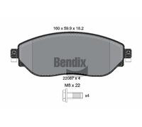 FRONT BRAKE PAD SET DISC BRAKE FITS: FITS FOR RENAULT TRAFIC III VAN 1.6 DCI