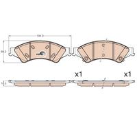 FRONT BRAKE PAD SET DISC BRAKE FITS: FORD AUSTRALIA RANGER PICKUP 2.2 TDDI/2.