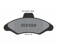 FRONT BRAKE PAD SET DISC BRAKE FITS: FORD ESCORT MK VI 1.3/1.8 D/1.4/1.6/1.8