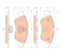 FRONT BRAKE PAD SET DISC BRAKE FITS: FORD FOCUS II 2.5 RS/2.5 RS 500 I