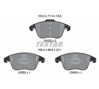 FRONT BRAKE PAD SET DISC BRAKE FITS: FORD FUSION V SALOON 2.0 ECOBOOST/2.0 EC