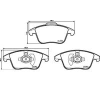 BREMBO P 24 211 Brake pad set