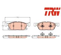 FRONT BRAKE PAD SET DISC BRAKE FITS: FORD S-MAX 2.0 ECOBOOST/2.0 TDCI/2.0 TDC