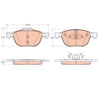 FRONT BRAKE PAD SET DISC BRAKE FITS: FORD TOURNEO CONNECT / GRAND TOURNEO CON