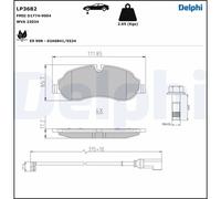 FRONT BRAKE PAD SET DISC BRAKE FITS: FORD TOURNEO CUSTOM V362 BUS 2.0 ECOBLUE