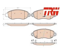 FRONT BRAKE PAD SET DISC BRAKE FITS: FORD TRANSIT BUS 2.4 DI RWD /2.4 DI /2.4