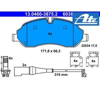 FRONT BRAKE PAD SET DISC BRAKE FITS: FORD TRANSIT V363 BUS 2.2 TDCI RWD/2.2 T
