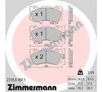 ZIMMERMANN 22353.180.1 Brake pad set