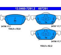 ATE Brake Pads 13.0460-7291.2 – Disc Brake Pad Set for Honda Accord VIII