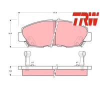 FRONT BRAKE PAD SET DISC BRAKE FITS: HONDA ACCORD IV SEDAN 2.0 16V /2.0 I 16V