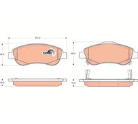 FRONT BRAKE PAD SET DISC BRAKE FITS: HONDA CR-V III WAGON 2.4 I-VTEC 4WD /2.0