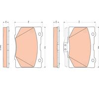 FRONT BRAKE PAD SET DISC BRAKE FITS: HONDA LEGEND IV 3.7 VTEC V6 4WD /3.5 V6