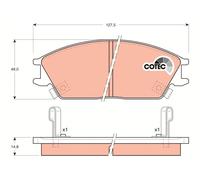 FRONT BRAKE PAD SET DISC BRAKE FITS: HYUNDAI EXCEL HATCHBACK VAN I.HYUNDAI EX
