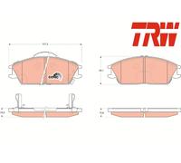 FRONT BRAKE PAD SET DISC BRAKE FITS: HYUNDAI EXCEL SALOON 1.3 I 12V/1.5 I 16V
