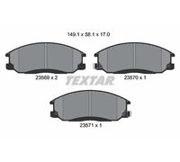 FRONT BRAKE PAD SET DISC BRAKE FITS: HYUNDAI SANTA FE I 2.7 4X4/2.4 16V/2.7 V