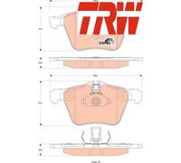 FRONT BRAKE PAD SET DISC BRAKE FITS: JAGUAR XF I SEDAN 3.0 D/4.2 KOMPRESSOR/5