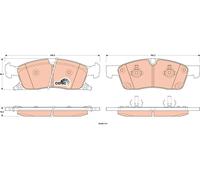 FRONT BRAKE PAD SET DISC BRAKE FITS: JEEP GRAND CHEROKEE IV 3.6 V6 4X4/5.7 V8