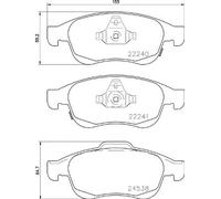 FRONT BRAKE PAD SET DISC BRAKE FITS: JEEP RENEGADE SUV 1.6/1.4/1.4 4X4/1.6 CR
