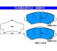 BRAKE PAD SET DISC BRAKE 13.0460-8013.2 FOR JEEP WRANGLER/III/JK CHEROKEE 2.8L