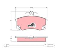 FRONT BRAKE PAD SET DISC BRAKE FITS: LADA LAIKA 1500 SPECIAL /1500.LADA SIGNE