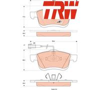 FRONT BRAKE PAD SET DISC BRAKE FITS: LANCIA KAPPA 2.0 20V TURBO .LANCIA KAPPA