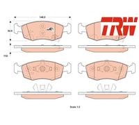 FRONT BRAKE PAD SET DISC BRAKE FITS: LANCIA YPSILON 1.2 .LANCIA YPSILON 0.9 T