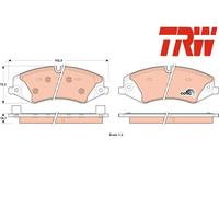 FRONT BRAKE PAD SET DISC BRAKE FITS: LAND ROVER LR4 IV 2.7 TD 4X4/3.0 TD 4X4/