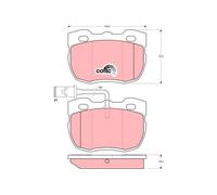 FRONT BRAKE PAD SET DISC BRAKE FITS: LAND ROVER RANGE ROVER 3.5 VOGUE 4X4/3