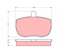FRONT BRAKE PAD SET DISC BRAKE FITS: LAND ROVER RANGE ROVER 3.5 VOGUE 4X4/3