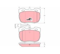 FRONT BRAKE PAD SET DISC BRAKE FITS: LAND ROVER RANGE ROVER 3.5 VOGUE 4X4/3