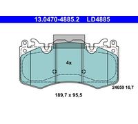 ATE 13.0470-4885.2 Brake pad set