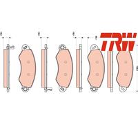 FRONT BRAKE PAD SET DISC BRAKE FITS: LDV MAXUS BUS 2.5 D.LDV MAXUS VAN 2.5 D.