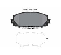 FRONT BRAKE PAD SET DISC BRAKE FITS: LEXUS CT 200H .GREAT WALL VOLEEX C30 1.5