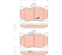 FRONT BRAKE PAD SET DISC BRAKE FITS: LEXUS IS II SEDAN 350 .LEXUS GS SEDAN 35