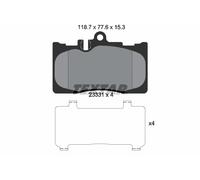 FRONT BRAKE PAD SET DISC BRAKE FITS: LEXUS LS SEDAN 430 .LEXUS LS III 430 I
